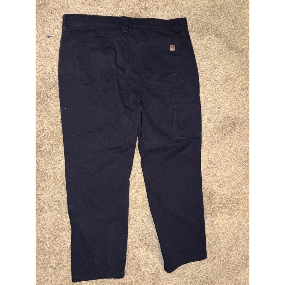 Weatherproof Vintage Mens Utility Pants Navy Blue 36x30 W5F898SC Chino Straight - Picture 5 of 6